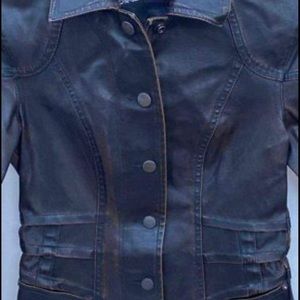 Brown polyurethane jacket